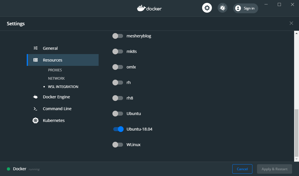 docker-resources-wsl